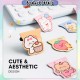 [Little B House] Cute Cartoon Magnetic Bookmark Mini Aesthetic Magnet Bookmarks Book Markers Penanda Buku -ST04