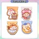 [Little B House] Cute Cartoon Magnetic Bookmark Mini Aesthetic Magnet Bookmarks Book Markers Penanda Buku -ST04