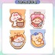 [Little B House] Cute Cartoon Magnetic Bookmark Mini Aesthetic Magnet Bookmarks Book Markers 可爱卡通磁性书签 Penanda Buku -ST04