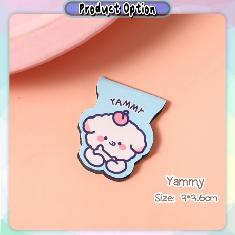[Little B House] Cute Cartoon Magnetic Bookmark Mini Aesthetic Magnet Bookmarks Book Markers Penanda Buku -ST04