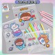 [Little B House] File Storage Bag Pen Zipper Transparent Pencil Bag Stationery PVC Pouch Beg Pensil -ST06