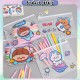 [Little B House] File Storage Bag Pen Zipper Transparent Pencil Bag Stationery PVC Pouch Beg Pensil -ST06