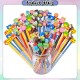 [Little B House]Creative Cartoon Eraser Pencils Students Drawing HB Pencil Party Gift Stationery 橡皮卡通铅笔文具 Pensil HB - ST07