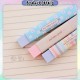 [Little B House] Rainbow Strip Candy Color Eraser Rubber Stationery Drawing Erasers Correction Gift 长条橡皮擦 Pemadam - ST08