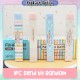 [Little B House] Rainbow Strip Candy Color Eraser Rubber Stationery Drawing Erasers Correction Gift 长条橡皮擦 Pemadam - ST08