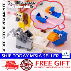 [Little B House] DIY Animal Puzzle Pencil Sharpener Building Block Sharpeners Stationery Toys 削笔器 Pengasah Pensil -ST09