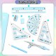 [Little B House] 8pcs Compass School Maths Geometry Protractor Triangle Ruler Stationery Set Jangka Lukis -ST10