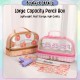 [Little B House] Double Layer Large Capacity Pencil Bag Stationery Cosmetic Makeup Storage Case Kotak Pensel - ST11