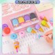 [Little B House] Yummy Dessert Erasers Set Detachable Cute Candy Rubber Eraser Gift Stationery Pemadam Getah -ST12