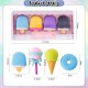 [Little B House] Yummy Dessert Erasers Set Detachable Cute Candy Rubber Eraser Gift Stationery Pemadam Getah -ST12