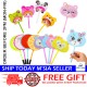 [Little B House] Cartoon Fan Shape Ballpoint Pen 0.5mm Gel Pen Student Writing Drawing Stationery Kipas Pen - ST16