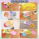 [Little B House] Cartoon Fan Shape Ballpoint Pen 0.5mm Gel Pen Student Writing Drawing Stationery Kipas Pen - ST16