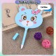 [Little B House] Cartoon Fan Shape Ballpoint Pen 0.5mm Gel Pen Student Writing Drawing Stationery Kipas Pen - ST16