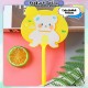 [Little B House] Cartoon Fan Shape Ballpoint Pen 0.5mm Gel Pen Student Writing Drawing Stationery Kipas Pen - ST16