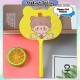 [Little B House] Cartoon Fan Shape Ballpoint Pen 0.5mm Gel Pen Student Writing Drawing Stationery Kipas Pen - ST16
