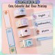 [Little B House] 60Pcs/Roll Tape Name Tag Stickers Name Label School Stationery Water Bottle Label Label Nama - ST18