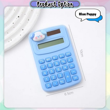 [Little B House] Solar 8-Digit Cute Carton Mini LCD Calculator School Office Stationery Kalkulator Comel -ST23