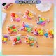 [Little B House] 4pcs 3D Mini Eraser Fruits Desserts Dinosaurs Vegetables Cakes Rubber Stationery Pemadam -ST24
