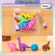 [Little B House] 4pcs 3D Mini Eraser Fruits Desserts Dinosaurs Vegetables Cakes Rubber Stationery Pemadam -ST24