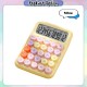 [Little B House] 12 Digits Large Display Candy Color Round Button Calculator Kalkulator -ST26