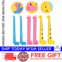 [Little B House] 15cm Giraffe Clear Scale Ruler Birthday Door Gifts For Kids Cute Ruler Stationery Pembaris -ST29