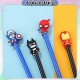 [Little B House] Superhero Pen 0.5mm Black Gel Ink Smooth Ball Pen School Student Pens Stationery Pen Hitam -ST31