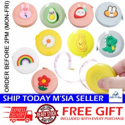 [Little B House] Cute Retractable Ruler Flexible Soft Measurements Tape Body Measure Tailor Ruler Pita Pengukur -ST32