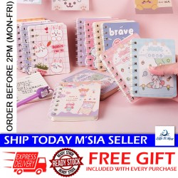 [Little B House] 80pages A7 Cute Mini Notebook Portable Memo Note Book Notepad Stationery Buku Nota Cute - ST34