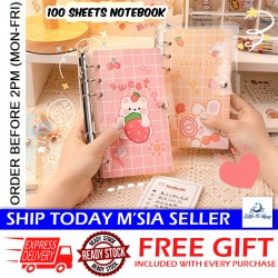 [Little B House] 100 Sheet A6 Journal Diary Notepad Loose Leaf Notebook Weekly Planner Daily Agenda Buku Nota -ST37
