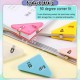 [Little B House] Paper Edge Clip Triangle Paper Clips Binder Clip Memo File Corner Clip Klip Kertas - ST38