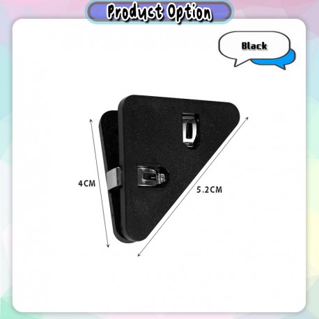 [Little B House] Paper Edge Clip Triangle Paper Clips Binder Clip Memo File Corner Clip Klip Kertas - ST38