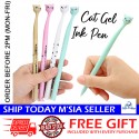[Little B House] 0.5mm Pen Black Gel Cat Ballpoint Pens Cute Pen Tall Cat Animal Pen Stationery Pen Murah -ST40