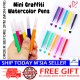[Little B House] Mini Watercolor Pen Set For Kids Drawing Graffiti Water Colour Pens Art Stationery Pen Warna - ST44