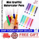 [Little B House] Mini Watercolor Pen Set For Kids Drawing Graffiti Water Colour Pens Art Stationery Pen Warna - ST44