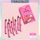 [Little B House] 12pcs Crayon Set Drawing Color Pen Graffiti Crayon Oil Pastels Stationery Gifts Krayon Murah -ST45