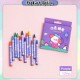 [Little B House] 12pcs Crayon Set Drawing Color Pen Graffiti Crayon Oil Pastels Stationery Gifts Krayon Murah -ST45