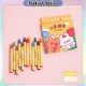 [Little B House] 12pcs Crayon Set Drawing Color Pen Graffiti Crayon Oil Pastels Stationery Gifts Krayon Murah -ST45