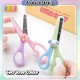 [Little B House] Round Edge Cute Scissors School Scissors Craft Plastic Scissors Stationery Gunting Sekolah -ST46