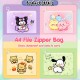[Little B House] Cute Cartoon A4 File Holder A4 File Zipper Bag Waterproof Cute Stationery Fail Plastik -ST54