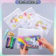 [Little B House] Unicorn Ring Zipper Bag PVC File Bag Zipper Waterproof Pencil Case Stationery Bag Beg Pensil -ST55