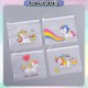 [Little B House] Unicorn Ring Zipper Bag PVC File Bag Zipper Waterproof Pencil Case Stationery Bag Beg Pensil -ST55