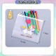 [Little B House] Unicorn Ring Zipper Bag PVC File Bag Zipper Waterproof Pencil Case Stationery Bag Beg Pensil -ST55