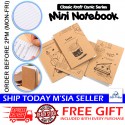 [Little B House] Mini Retro Notebook Kraft Paper Pocket Notepad Mini Journal Buku Nota -ST56