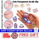[Little B House] Cute Stationery Acrylic Clip Note Clip Cartoon Paper Clips Klip Kertas Cute -ST60