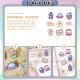 [Little B House] Cute Stationery Acrylic Clip Note Clip Cartoon Paper Clips Klip Kertas Cute -ST60