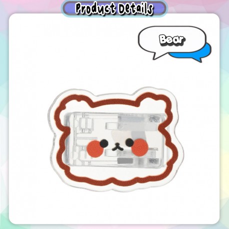 [Little B House] Cute Stationery Acrylic Clip Note Clip Cartoon Paper Clips Klip Kertas Cute -ST60