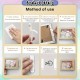 [Little B House] 4 Pcs/Set Photo Frame Double Sided Tape Removable Velcro Tape Strip Pita Pelekat Dua Muka -ST64