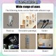 [Little B House] 4 Pcs/Set Photo Frame Double Sided Tape Removable Velcro Tape Strip Pita Pelekat Dua Muka -ST64