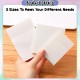 [Little B House] 50 Sheets Transparent Note Sticky Memo Pad Clear Post-it Notes Stick On Notes Kertas Nota -ST67