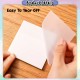 [Little B House] 50 Sheets Transparent Note Sticky Memo Pad Clear Post-it Notes Stick On Notes Kertas Nota -ST67